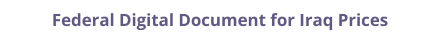 Iraq federal digital document apostille and legalization costs